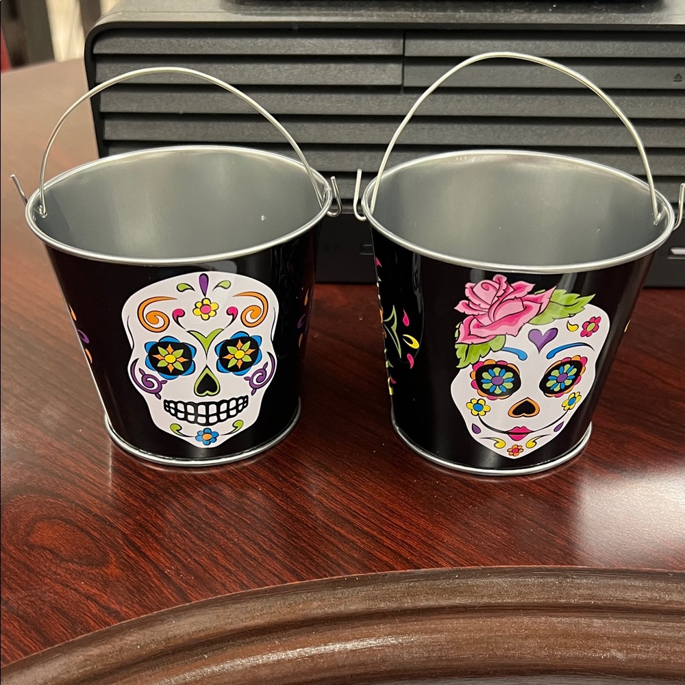 Colorful Skull Design Party Buckets